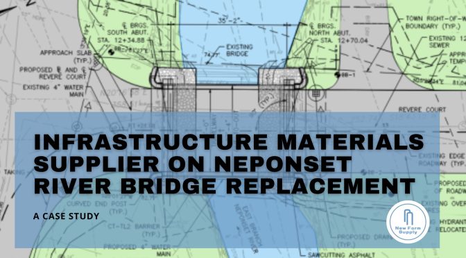 Case Study - drawings of Bridge Replacement in Canton MA for infrastructure materials supplier